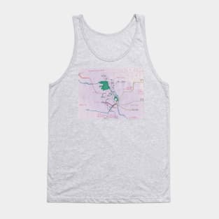 Pendersleigh Transit Map Tank Top